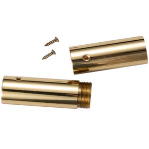 FRF FLAG Brass Flagpole Screw Joint for Wood Poles, Screw Joint for 1 Inch Diameter Oak Poles