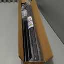 2pack Tension Curtain Rod 41-126 In(4-10Ft) Long Shower Curtain Rods No Drilling Outdoor Tension Rods For Patio Black Shower Rod For Window Or Bathroom，Rod Diameter 1.26in-One-Bond Stretching