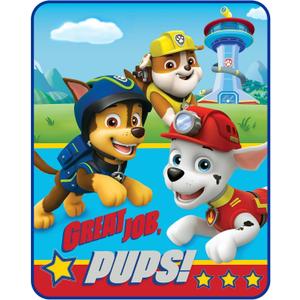 Paw Patrol Throw Blanket Style, Red & Blue
