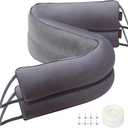 MAGZO Door Draft Stopper, 36 Inch x 2pcs Under Door Draft Blocker Noise Stopper, Weighted Wind Blocker Draft Guard For Bottom Of Door, Gray