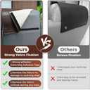 Recliner Headrest Protector Faux Leather Headrest Cover for Recliner Chair Couch Headrest Cover for Furniture Sofa Protector Chair Arm Covers for Home Office 17 x 27In(Chocolate Brown)