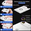 2 x Casetego for iPhone Air/iPhone 17 Air Camera Lens Protector,9H Hardness,Scratch Resistant,Ultra-thin Tempered Glass,Metal Individual Camera Cover for Women,Case Friendly,Light Colorful