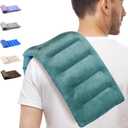 SuzziPad Microwavable Heating Pads for Reduce Discomfort, 7x16 Microwave Heated Pad for Soothing Neck and Shoulder Back Fatigue, Heatable Bag for Aches, Moist Hot Pack Heat Compress, Green