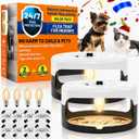 2 Pack Flea Traps for Inside Your Home, Indoor Flea Traps with 8 Sticky Pads, Flea Monitoring Trap for Home, Sticky Insect Catcher for Fleas, Moths & Gnats