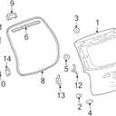 2Pcs 23.23 In Rear Back Lift Supports Compatible With Chevrolet 2010-2015 EQUINOX liftgate tailgate Hatch trunk Struts Without Power Liftgate 10 11 12 13 14 15