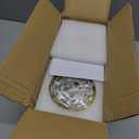 2 Pack 4.3'' Semi Flush Mount Ceiling Light, Light Luxury Ceiling Light Fixture, Clear Crystal Lampshade Vintage Hallway Lights Fixtures, Brass Base Flush Mount Ceilings LightsNo Bulb Included