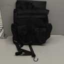 Front & Seat back organizer with dedicated tablet and 15.6 IN laptop storage stabilizers external stabilizing side straps soft adjustable shoulder straps hardened buckle Universal fits for Most of Car