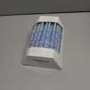 The Dreidel Company 3-Tone Blue Frost Dripless Hanukkah Candles, 1-Hour Burn Time, 45 Decorative Chanukah Candles (Single)