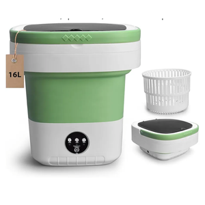 Mini Portable Washing Machine, Upgraded Washer with Spin Basket Laundry Machine, 3 Cleaning Modes Suitable for Small Clothes, Foldable Design Ideal for Hotel,Apartment, Home and Campain