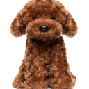 Adorable Labradoodle Plush Toy Fluffy Red Poodle Stuffed Animal Dog Puppy, 12.6" - Perfect for Kids, Babies, Birthday, Nursery 