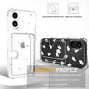 Compatible with iPhone 17 Case Card Holder for Women Cute Design,Wallet Phone Cases Transparent Cool Kawaii Protective (Clear Ghosts Halloween Hallowmas)