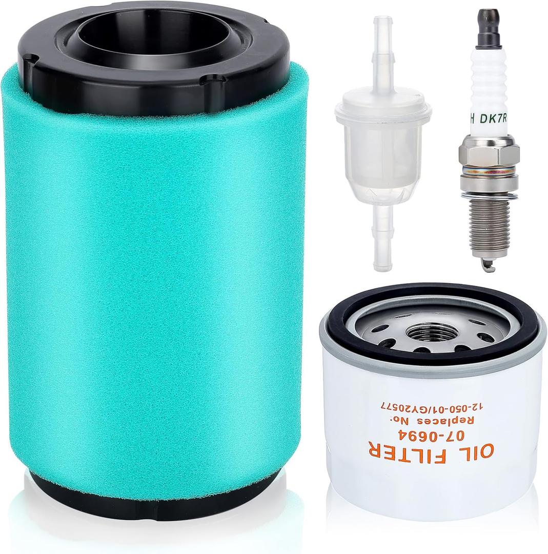 22 083 01-S XT1 LT42 Air Filter Oil Change Kit Compatible with Kohler 5400 Series Maintenance Kit Cub Cadet XT1 LT42 Enduro Series Lawn Mower Air Filter Kit with 12 050 01-S Oil Filter Parts