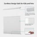 MYshade Top Down Bottom UpTDBU Cellular Shades, 1.5 inch Cordless Light Filtering Privacy Light Control Sheer & Room Darkening Honeycomb Blinds for Home Bedroom Office, 48" W x 72" H, White