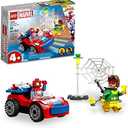 LEGO Marvel Spider-Man's Car and Doc Ock - Kids Pretend Play Set with Glow in The Dark Pieces for Boys & Girls, Ages 4+ - Gifts for Birthdays - 10789