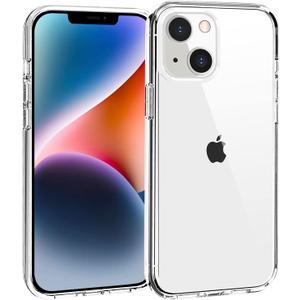 TENOC Phone Case Compatible with iPhone 13 & iPhone 14, Clear Case Shockproof Protective Bumper Slim Cover for 6.1 Inch