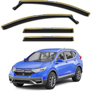 in-Channel Rain Guards Fit for Honda CRV CR-V 2017-2022, Extra Durable Window Rain Guards Visors Vent Visors Window Deflector Vent Shades Car Accessories -4 pcs