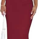 Goafuliy 2 Piece Skirt Sets for Women Summer, Floral Sleeveless Tube Top Bodycon Maxi Skirts Y2k Vacation Going Out Outfits, Small