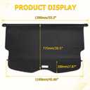 AUXMART Retractable Cargo Cover for Chevrolet Blazer 2019-2026 Cargo Rear Cover Trunk Retractable Shielding Shade for Chevrolet Blazer 2020 2021 2022 2023 2024 2025