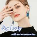 3 x Gold Heart Nail Art Stickers 5D Embossed Pink Heart Nail Stickers for Nail Art Star Nail Sticker Moon Nails Decals Pink Rhinestones Nails Supplies for Women Manicure DIY Decorations (Valenttines 5d-1)