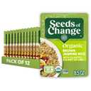 SEEDS OF CHANGE Organic Brown Jasmine Rice with Cilantro Lime, Organic Food, 8.5 oz Pouch (Pack of 12)