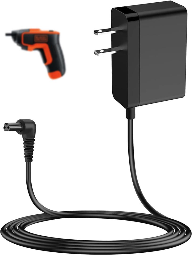 Drill Charger for Black and Decker LI2000(Type 1) LI3100 BDCS20C BDCS40G GSL35 Cordless Screwdriver Replacement Black Decker 9V Charger Cord for 90593303 90593303-01