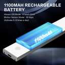 GARTO Motion Sensor Lights Indoor, 3 Color Temps Under Cabinet Lights, Closet Light Dimmable, 168 LED Rechargeable Battery Operated Lights for Kitchen, Counter, Stairs (2 Pack, 15.7in)