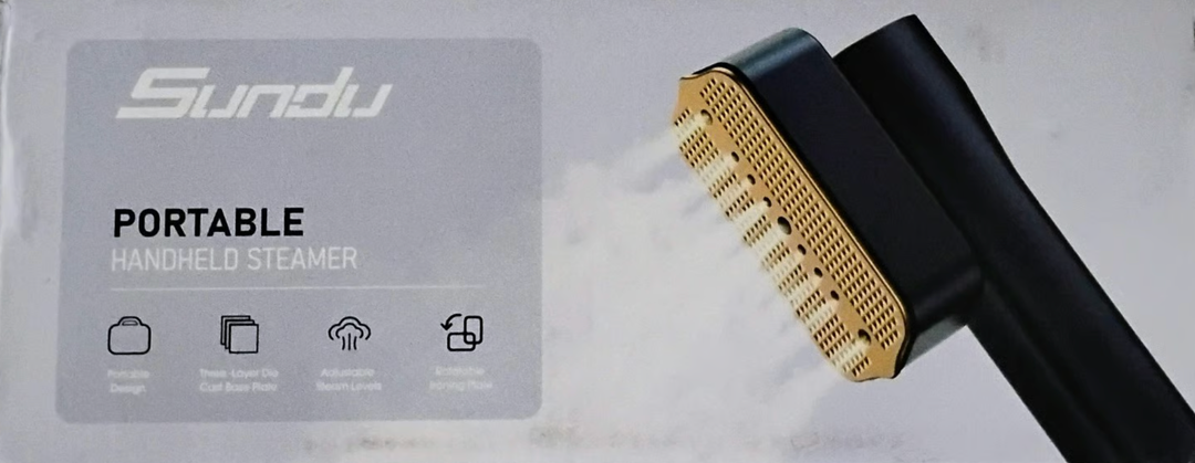 Steamer for Clothes, Sundu Steamer & Iron, 15s Fast Heat-up, 1.3ml Water Tank, Ironing Gloves, 40g/min Steam, Wrinkle Remover for Garment