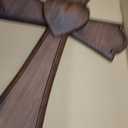 BGCarvedGrace Wooden Wall Cross with Heart Center, 20"L x 13"W