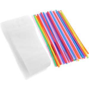 Alipis 1set Plastic Liquid Pouches with Handle Frosted Transparent Juice Bags Convenient Single-use Drinking Packaging for Hiking Camping and Events