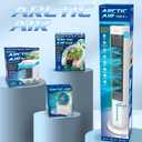 Arctic Air Pure Chill 2.0 Evaporative Air Cooler by Ontel - Powerful, Quiet, Lightweight and Portable Space Cooler with Hydro-Chill Technology For Bedroom, Office, Living Room & More,Blue