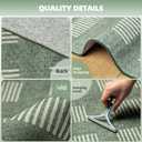 Washable Rugs 8x10 Area Rugs for Living Room,Ultra Soft Faux Wool Retro Carpets,Non Slip Backing,Durable Edge Binding,Stain Resistant,The Large Carpet for Bed Room,Dining Room,Office Decor