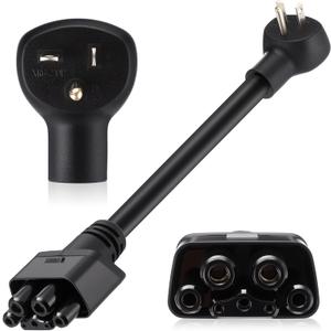 6-20 Adapter Compatible with Tesla Gen 2 Mobile Connector, 240v 16a 6-20 Outlet Charger Adapter with Handle for Level 2 Ev Charging Compatible with Tesla Model 3, S, x, Y, 16 Inch