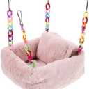 Amazon.com : LOGOFUN Adorable Hamster House Cave - Small Animal Hideout Pet Plush Sleeping Bed for Chinchilla and Hamster Supplies - Pink : Pet Supplies