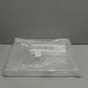 12"x16" Clear Acrylic Serving Tray with Golden Handles, Sturdy Huge Capacity Acrylic Tray for Coffee, Juice, Kitchen and Desk Organizer, Storage Tray (12"x16")