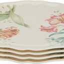 Lenox 856372 Butterfly Meadow Melamine 4-Piece Accent Plates, Lightweight Melamine Material
