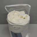 Joydeco White Velvet Curtains 96 inch Length 2 Panels, Luxury Blackout Rod Pocket Thermal Insulated Window Curtains, Super Soft Room Darkening Drapes for Living Dining Room Bedroom,W52 x L96 inches