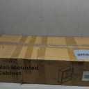 Black Bathroom Wall Cabinet 23x29 inch Wooden Bathroom Medicine Cabinet with 2 Doors and Adjustable Shelf, Wall Mounted Cabinet Over Toilet Storage Cabinet