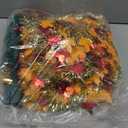 5 FT Fall Tree Fall Decor, Pop Up Tinsel Maples Tree with Timer 50 Warm White Lights Orange Pumpkins Battery Operated Lighted Halloween Tree Fall Decorations for Home Harvest Thanksgiving Party Indoor