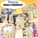 4ft Light Up Numbers 21 Large Numbers with Lights Bulbs White Marquee Frame for Her Him 21st Birthday Party Decorations Pre-Cut Mosaic Cardboard Giant Cut-Out Thick Foam Board Sign Anniversary