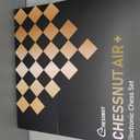 Chessnut Air+ Electronic Chess Set Full Wooden Pieces, WiFi & Bluetooth, AI Chess Computer, LED Indicators Smart Chessboard for Online Play, 33*33*1.8cm