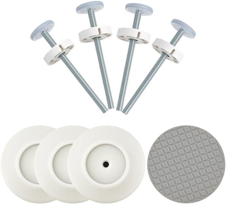 12MM Baby Gate Extender Extension, 4 Pack Baby Gate Replacement Parts, M8 Replacement Bolt Part for Child Safety Pressure Mounted Safety Gates with Wall Protector for Stairs Cup Guard