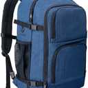 Dinictis Travel Backpack Carry on Flight Approved, Backpack Suitcase for Travel, Personal Item Travel Bag fits 17 inch Laptop-Blue