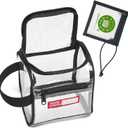 Rough Enough Clear TSA Approved Toiletry Bag Quart Size Travel Makeup Case with Zipper Compartment Small Mini Cosmetic Pouch Carry on for Women