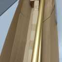Double Curtain Rod Set:1-1/8 Inch Diameter Luxury Gold Curtain Rods,36-72 Inch Adjustable Gold Drapery Rod with Crystal-clear Faceted Finials for 1 Pack