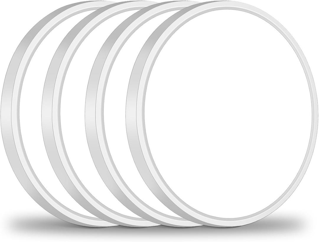 Brightever 12 Inch 4 Pack LED Flush Mount Ceiling Light Fixture, 5000K Daylight White 3200LM Round LED Ceiling Lights, 240W Equivalent, 0.67 Inch Thickness Ceiling Lamp for Bedroom, Non-Dimmable