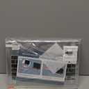 CISSOOK Clear Glitter Star Case for MacBook Air 13.6 inch 2025 2024 2022 Release A3240 A3113 A2681, Glossy Sparkly Hard Shell Case with Keyboard Cover Type C Adapter for MacBook Air 13.6" M2 M3 M4