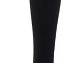 Silky Toes Mens Modal Knee High Socks 4Pairs Long Tube Over the Calf Dress Socks, Black, Navy, Brown