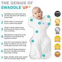 Love to Dream Organic Swaddle, Baby Sleep Sack, Swaddle Up Self-Soothing Swaddles for Newborns, Get Longer Sleep, Snug Fit Helps Calm Startle Reflex, 1.0 TOG Sleep Sack, 13-18.5lbs, Cream