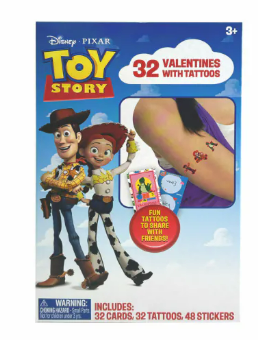 Disney · Pixar Toy Story Valentine Cards with Tattoos, 2 Pack 
