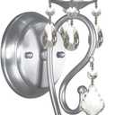 Livex Lighting 6301-91 Newcastle Brushed Nickel Wall Sconce , White